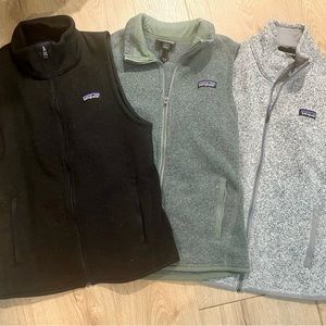 Patagonia Better Sweater vests; Grey & Green, $70 for both